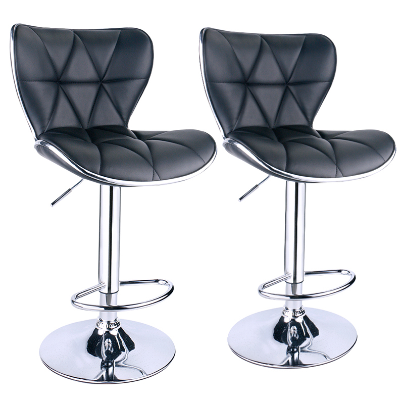 ERGODESIGN Adjustable Bar Stools Set of 2 With Shell Back & Seat Design In Different Colors Featured Image